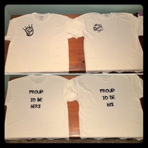 His and Hers King and Queen T-shirts